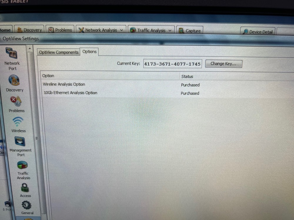 FLUKE NETWORKS OPVXG-10G OPTIVIEW XG NETWORK ANALYZER TABLET, NICE KIT!!!