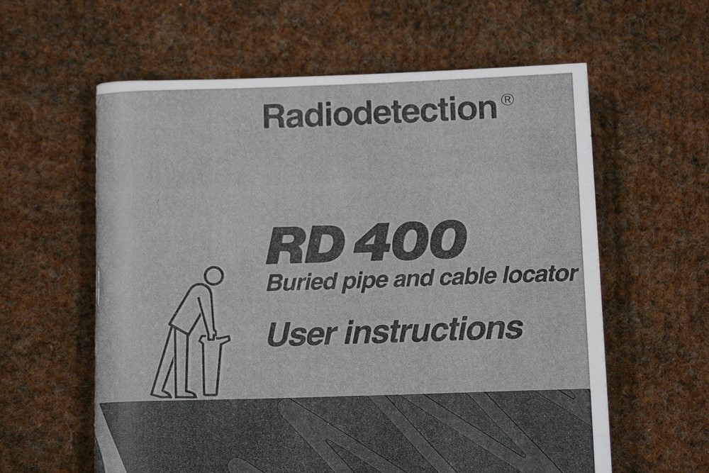 Radiodetection® RD400 Buried pipe and cable locator User instructions