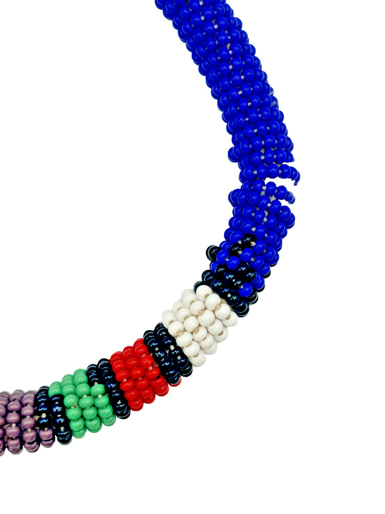 Multicolor Beaded Round Bangle – Stackable Boho Style With Vibrant Charm