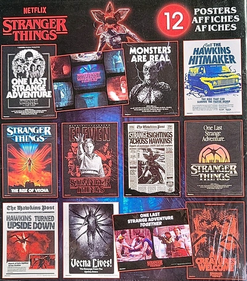 Netflix Stranger Things 12 Poster Pack – New Sealed + Free Shipping