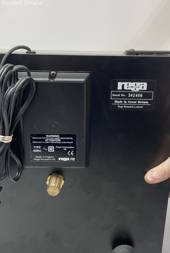 Rega Planar 2 (P2) Turntable - Black - Tested