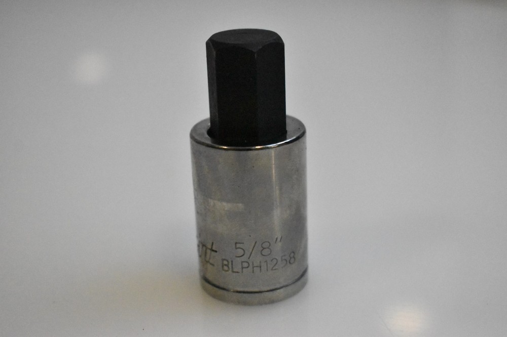 Blue Point Tools BLPH1258 5/8" SAE Hex Bit Socket Driver 1/2" Drive Chrome