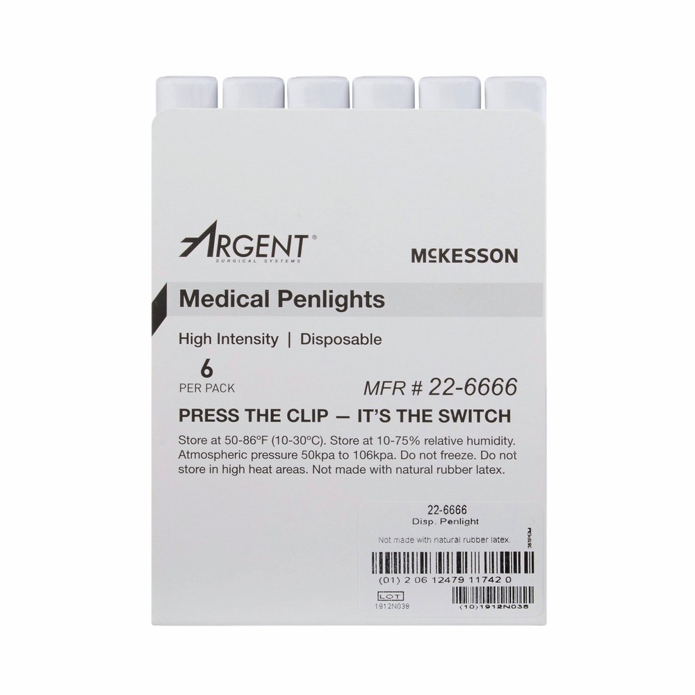 McKesson Disposable Penlight 22-6666 6 per Pack