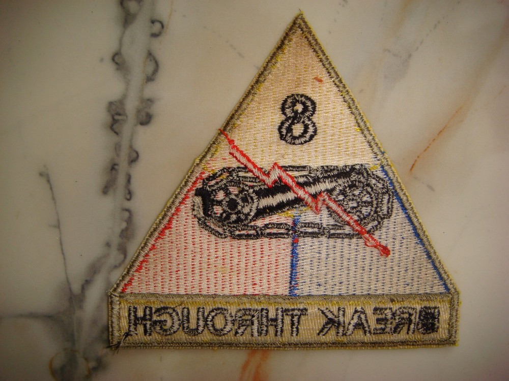 US ARMY 8th ARMORED BATTALION BREAK THROUGH PATCH