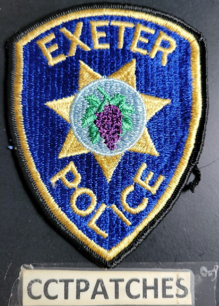EXETER, CALIFORNIA POLICE SHOULDER PATCH CA