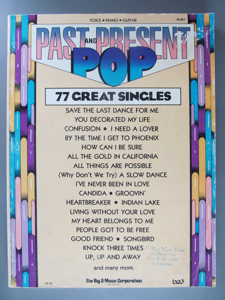 Past and Present Pop: 77 Great Singles, Paperbound