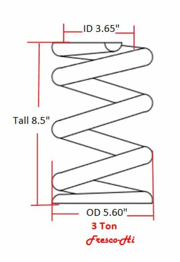 Lowrider Hydraulics 3 ton coils spring pre cut, flat edges, chrome