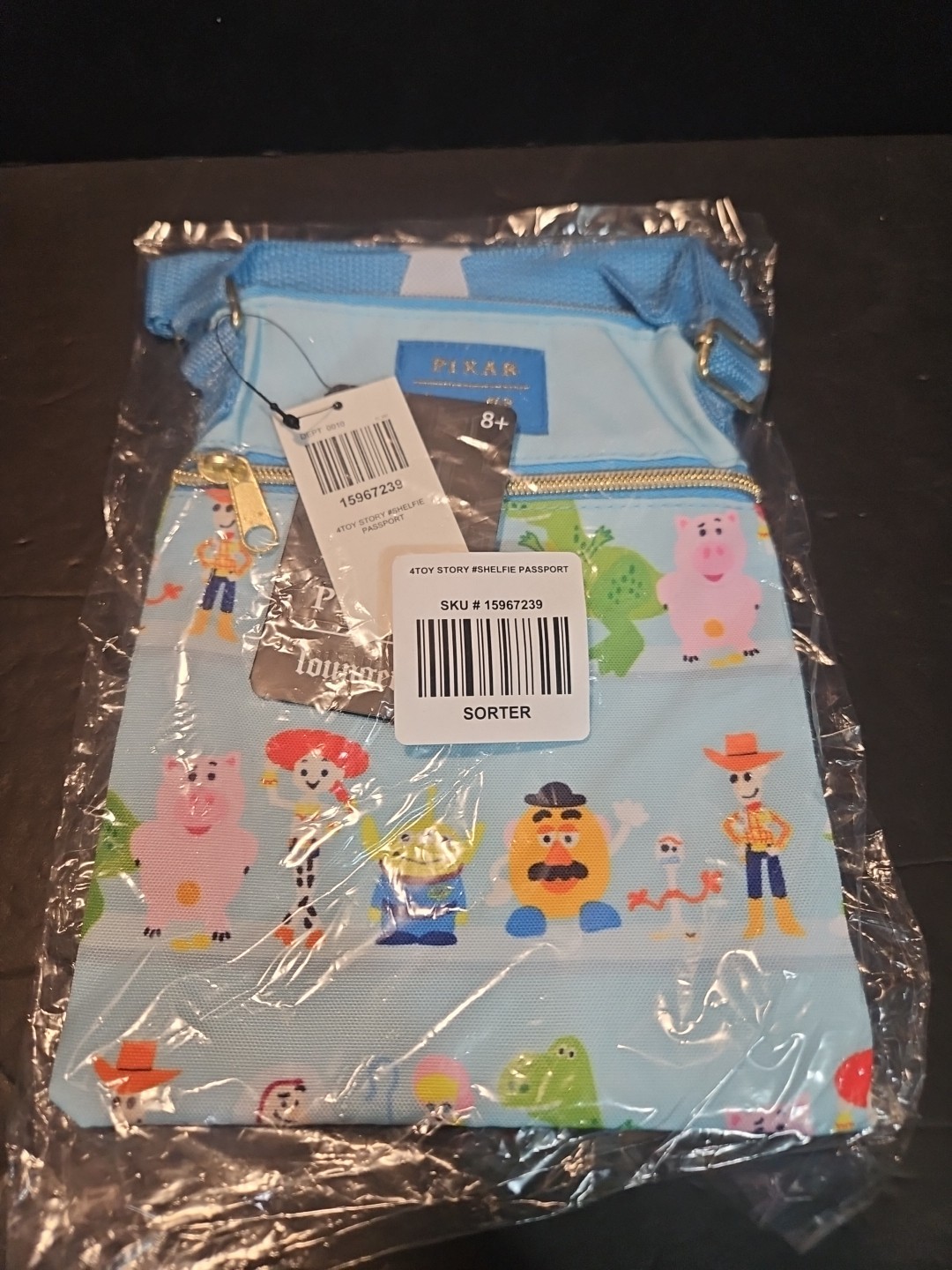 Disney Pixar Toy Story Chelsea Passport Crossbody Bag Rare