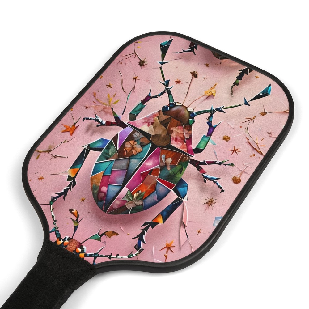Pickleball Paddle Set - Vibrant Insect Design