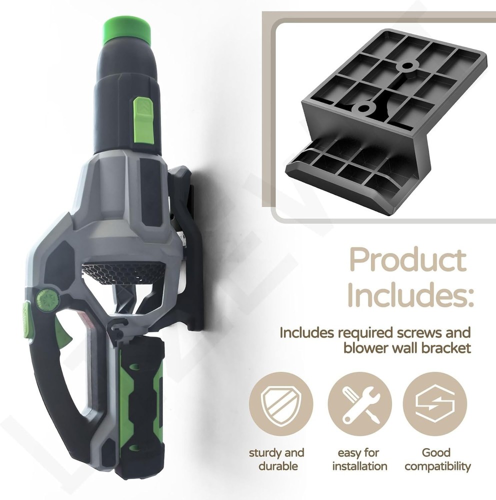 Plastic Wall Bracket for EGO Leaf Blowers - Maximize Your Garage Space