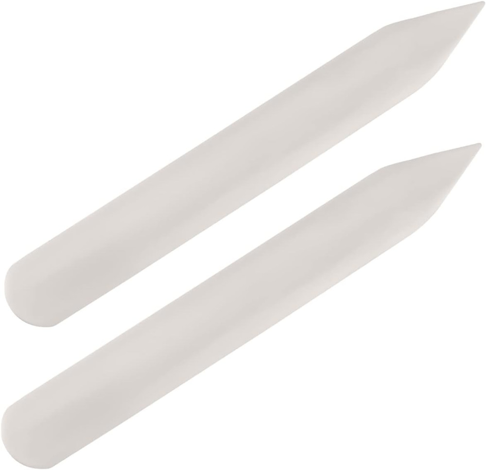 Genuine Bone Folder 2PCS Paper Creaser Bookbinding Tool Scoring Kit for Letter O