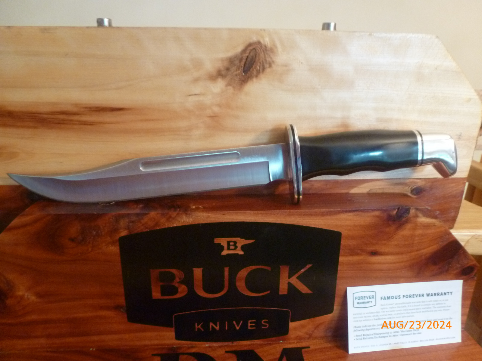 Buck 120 General 120BKS Brand New 2024 Fixed Blade Knife, Leather Sheath USA