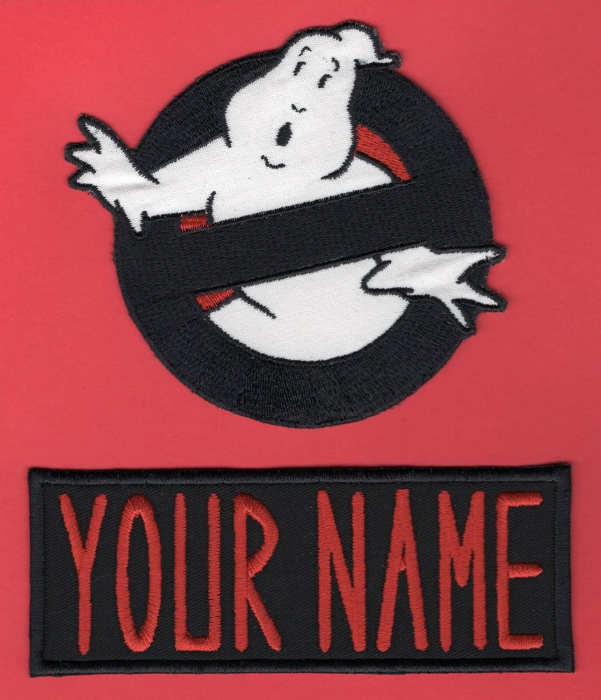 CHILD-size Ghostbusters Frozen Empire No Ghost  & Name Tag Patch Set [hook/loop]