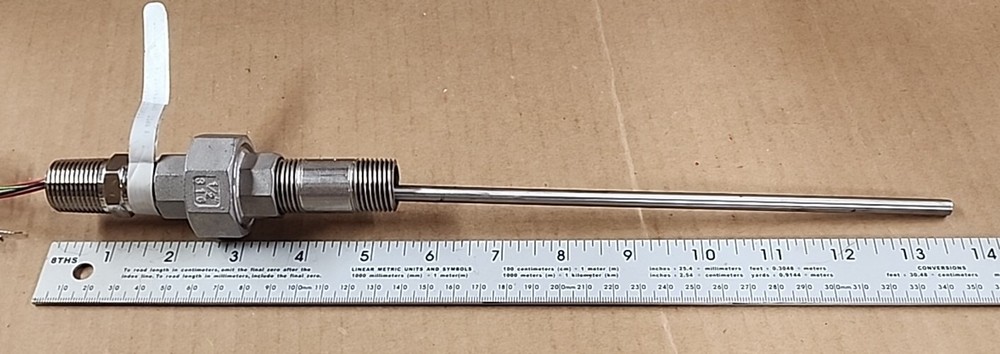 Burns Engineering 200L10CN3D115/CI3511, Spring Loaded Sensor with 0.50″ NPT Hex
