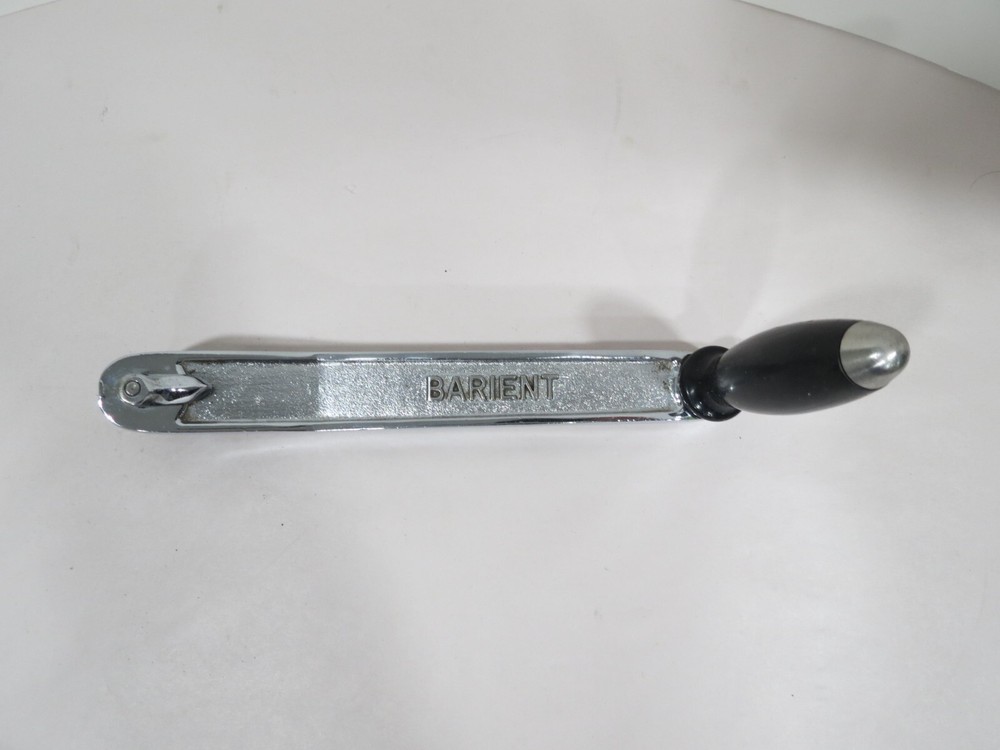 BARIENT 11" LOCKING WINCH HANDLE CHROME W/ BLACK HANDLE
