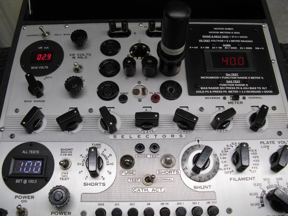 Digital Meter Conversion for Hickok 539C & 539B Tube Tester
