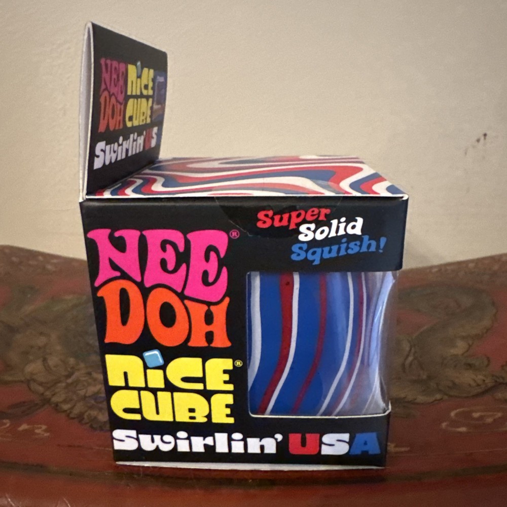 NEEDOH Nice Cube Swirlin' USA Super Solid Squish NEW Authentic