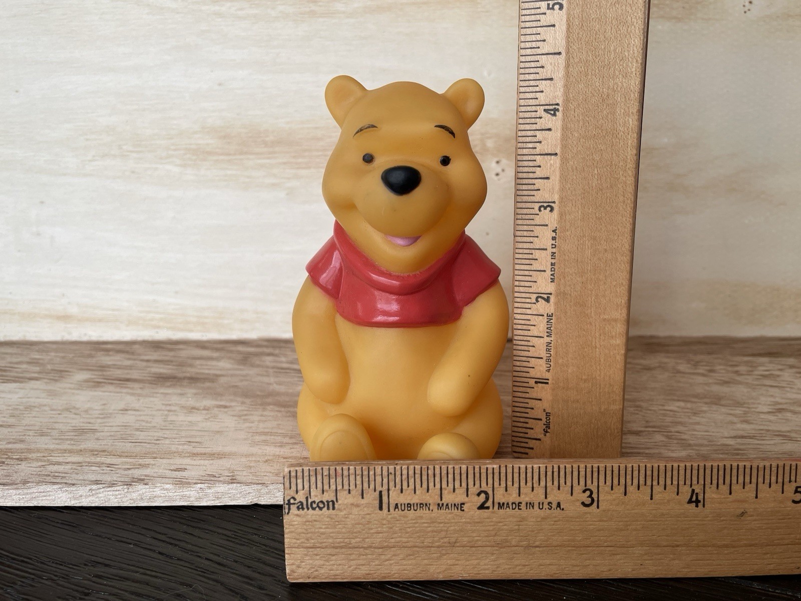 Vintage 90s Disney Winnie the Pooh Bear Squeaky Baby Toy The First Years