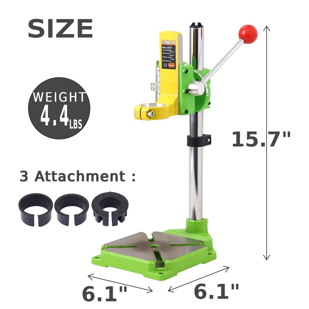 Drill Press Floor Stand for Hand Drill, Vertical Workbench, Adjustable Univer...