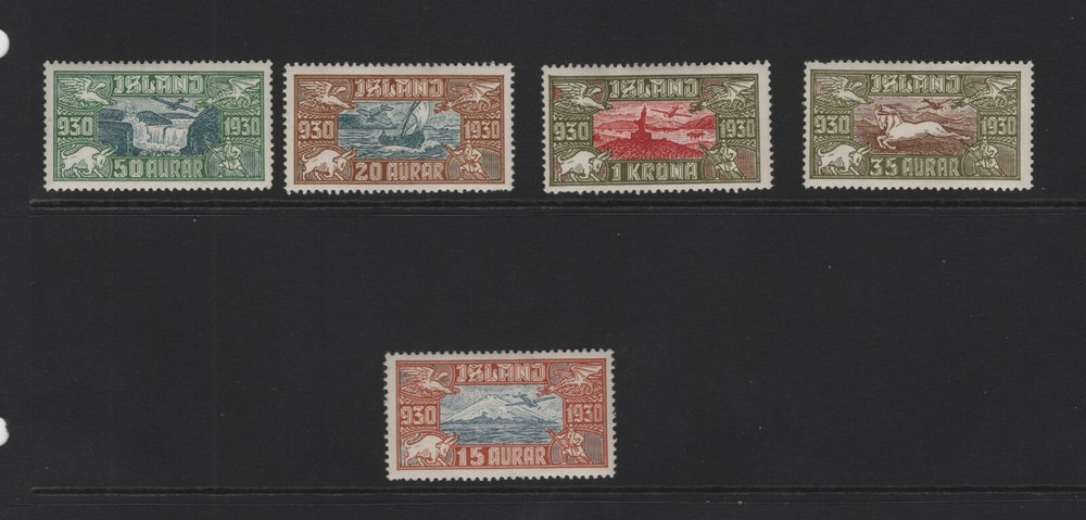 ICELAND SC#C4-C8 -- MH, VF, COMPLETE SET --
