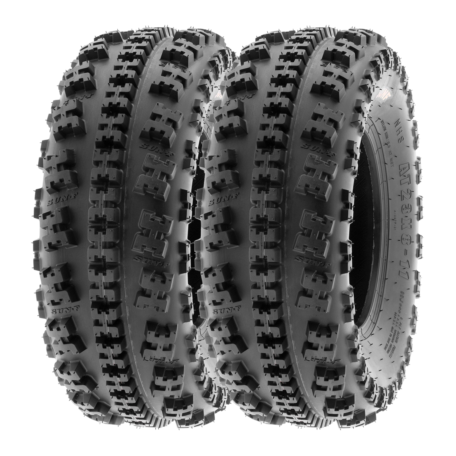 【2 Front 21x7-10 】【2 Rear 20x10-9 】SunF ATV UTV Tires Tubeless 6 Ply - A027