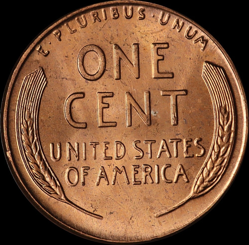 1957 wheat penny error - Retained IDB