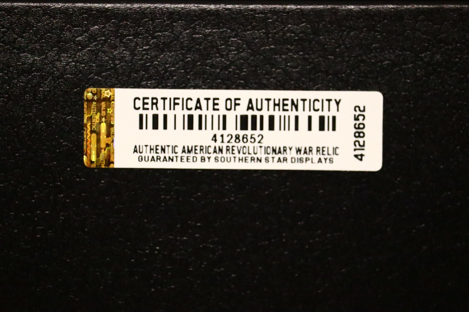 Revolutionary War Bullet & Flint from Yorktown, VA in 8x12 Display Case with COA