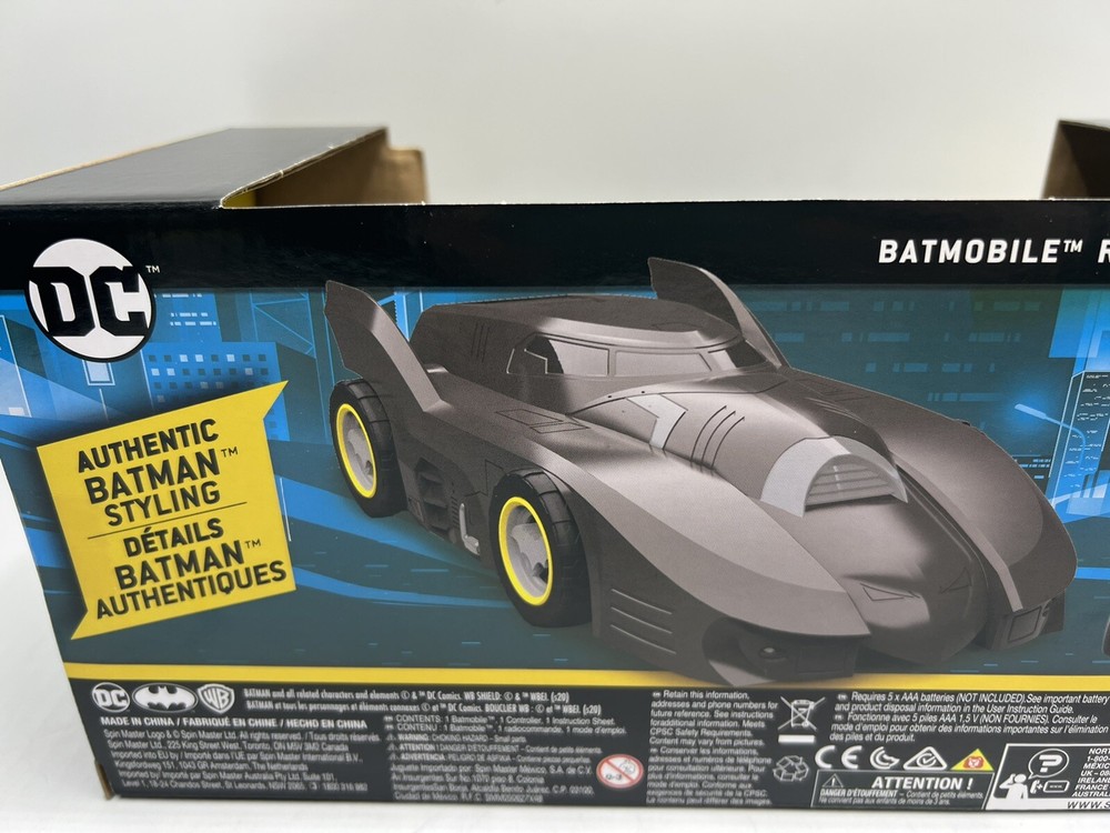 Batman Batmobile RC Full Function Remote Control Car Easy To Drive Approx. 9"