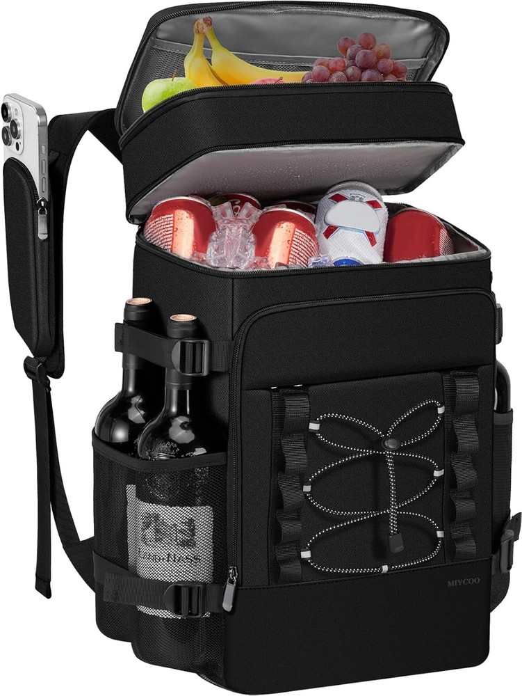 Cooler Backpack - 40 Cans Insulated for Men & 28L