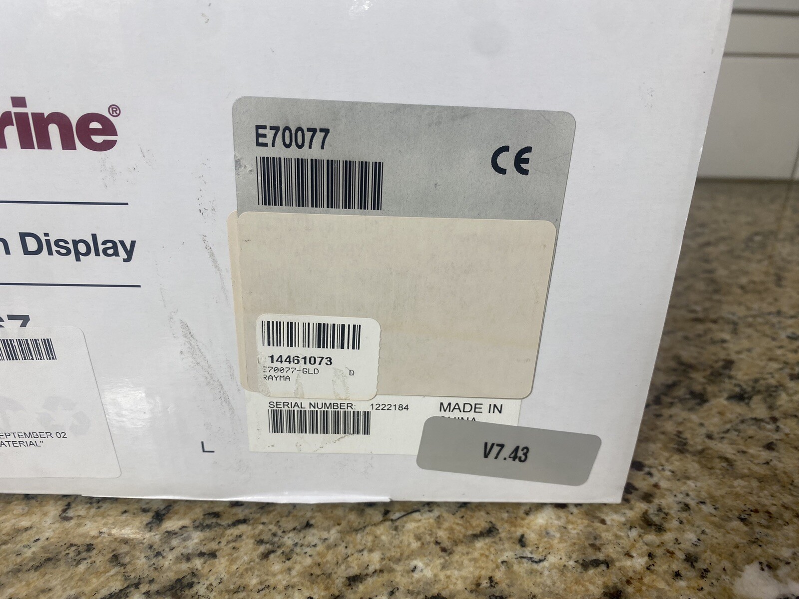 New/Open Box- Raymarine A67 Multifunction Display Part # E70077 - Version 7.43