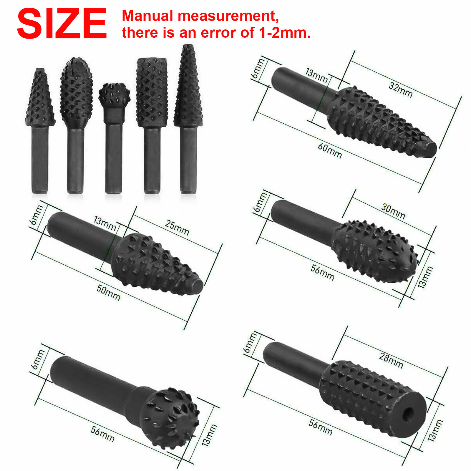 5PCS 1/4'' Drill Bit Set Cutting Tools for Woodworking Knife Wood Carving Tool