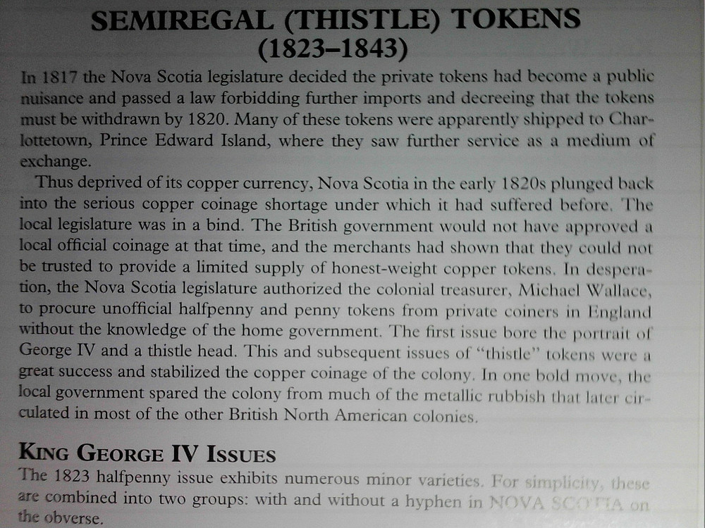 1832 Nova Scotia Penny Token. CANADA.