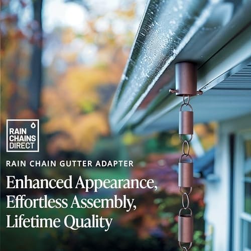 Rain Chain Gutter Adapter/installer In Pure Copper