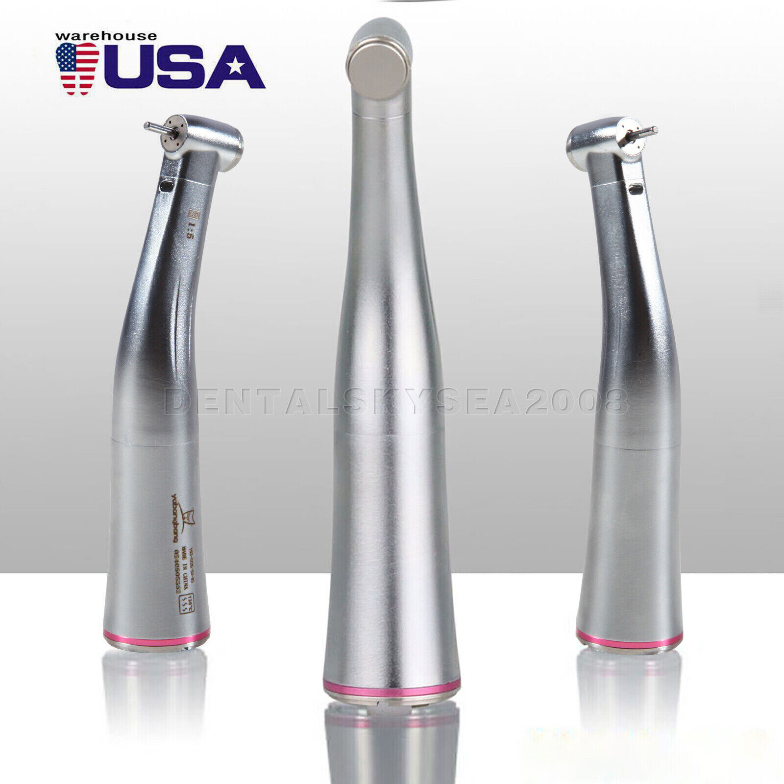 Dental 1:5 LED Fiber Optic Contra Angle Handpiece Fit For NSK Ti-MAX X95L