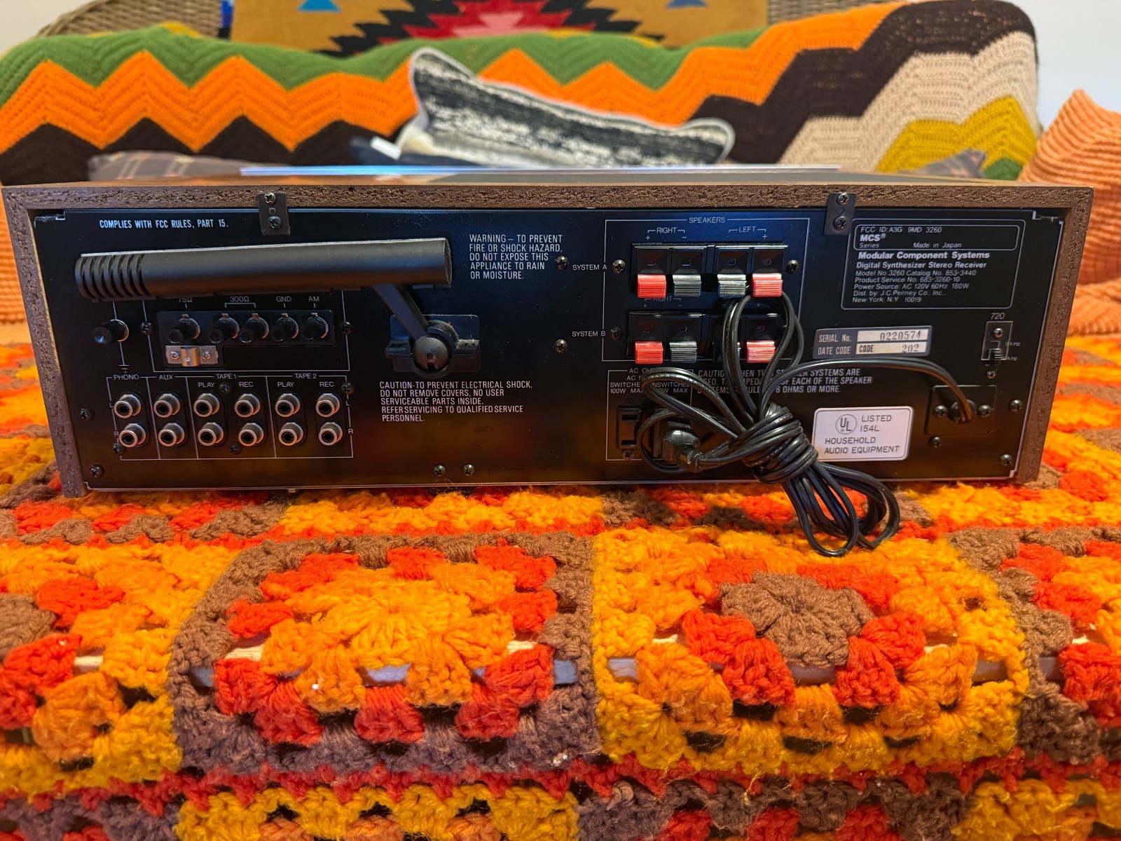 MCS 3260 vintage 1970's Digital Synthesizer Stereo*AS IS READ*