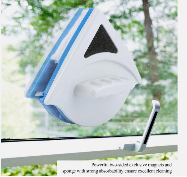 LT Triangle Shape Double Side Magnetic Window Cleaner Glass Wiper