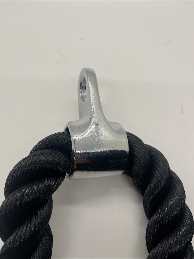 Dual Grip Tricep Rope, Pull Down Cable Machine Attachment