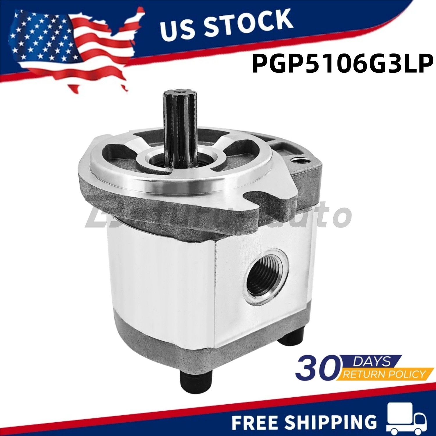 PGP5106G3LP Single Acting Hydraulic Gear Pump For AGT H12 Excavator 1 Ton NEW