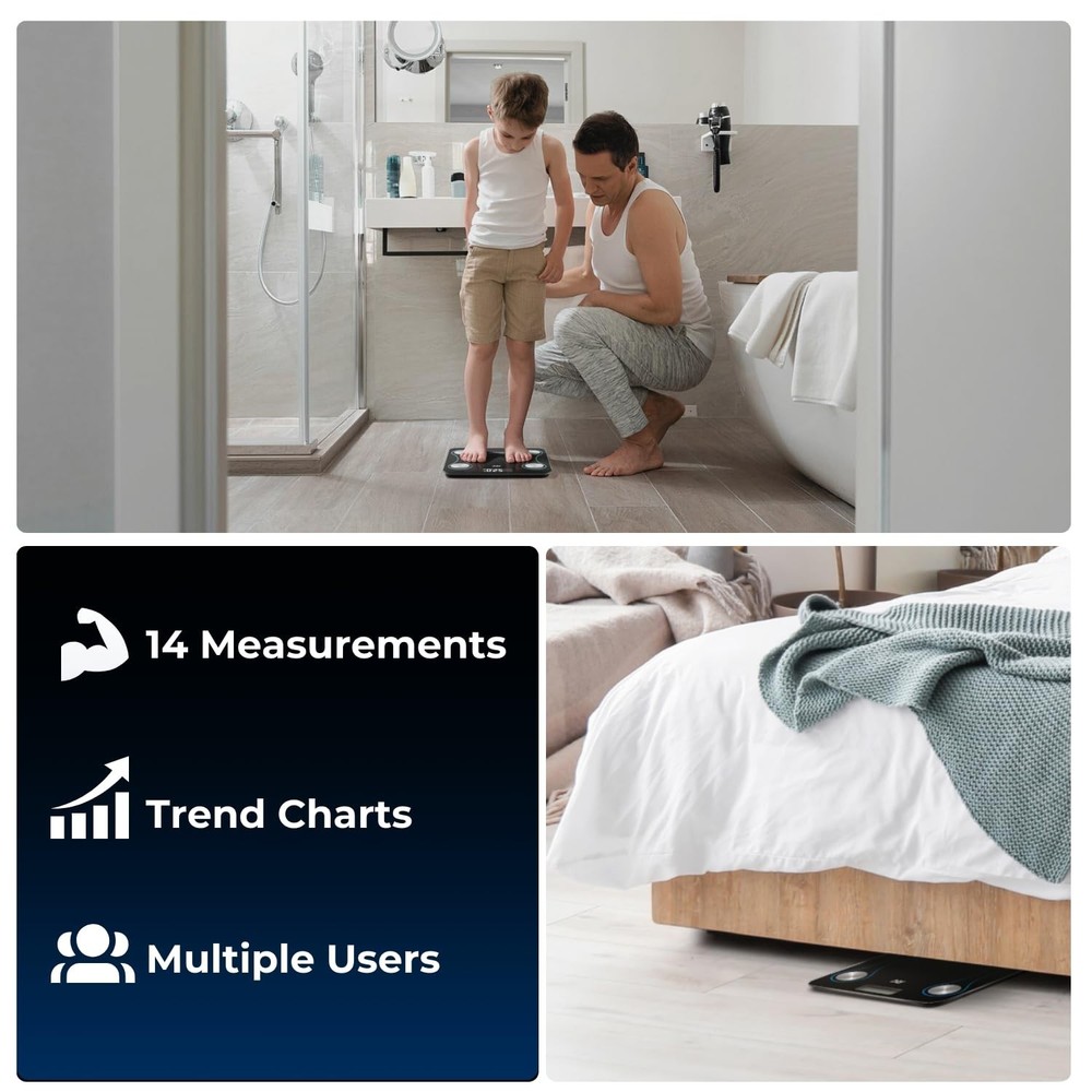 COUNTO Smart Scale- Digital Scale Measuring Body Parameters| Smart Bluetooth ...
