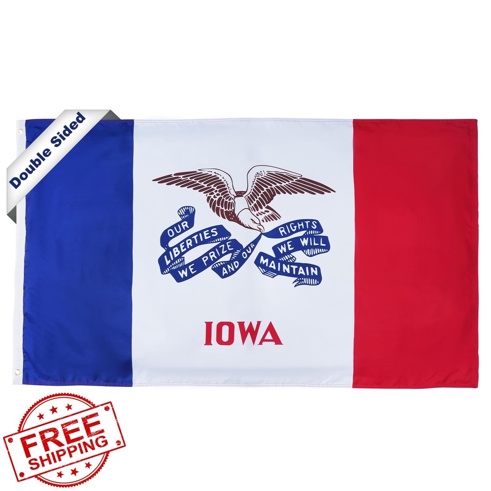 SYII Iowa State Flag 3x5 Double Sided Polyester