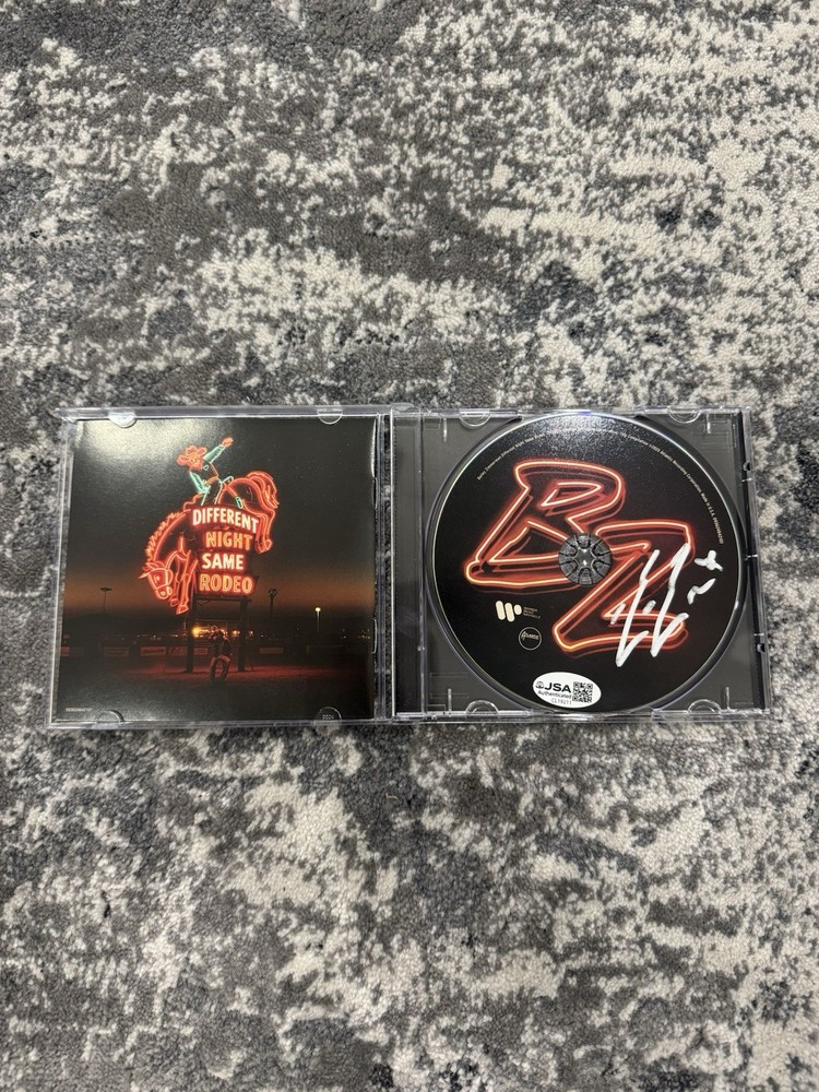 Bailey Zimmerman Signed Autographed Different Night Same Rodeo CD JSA COA