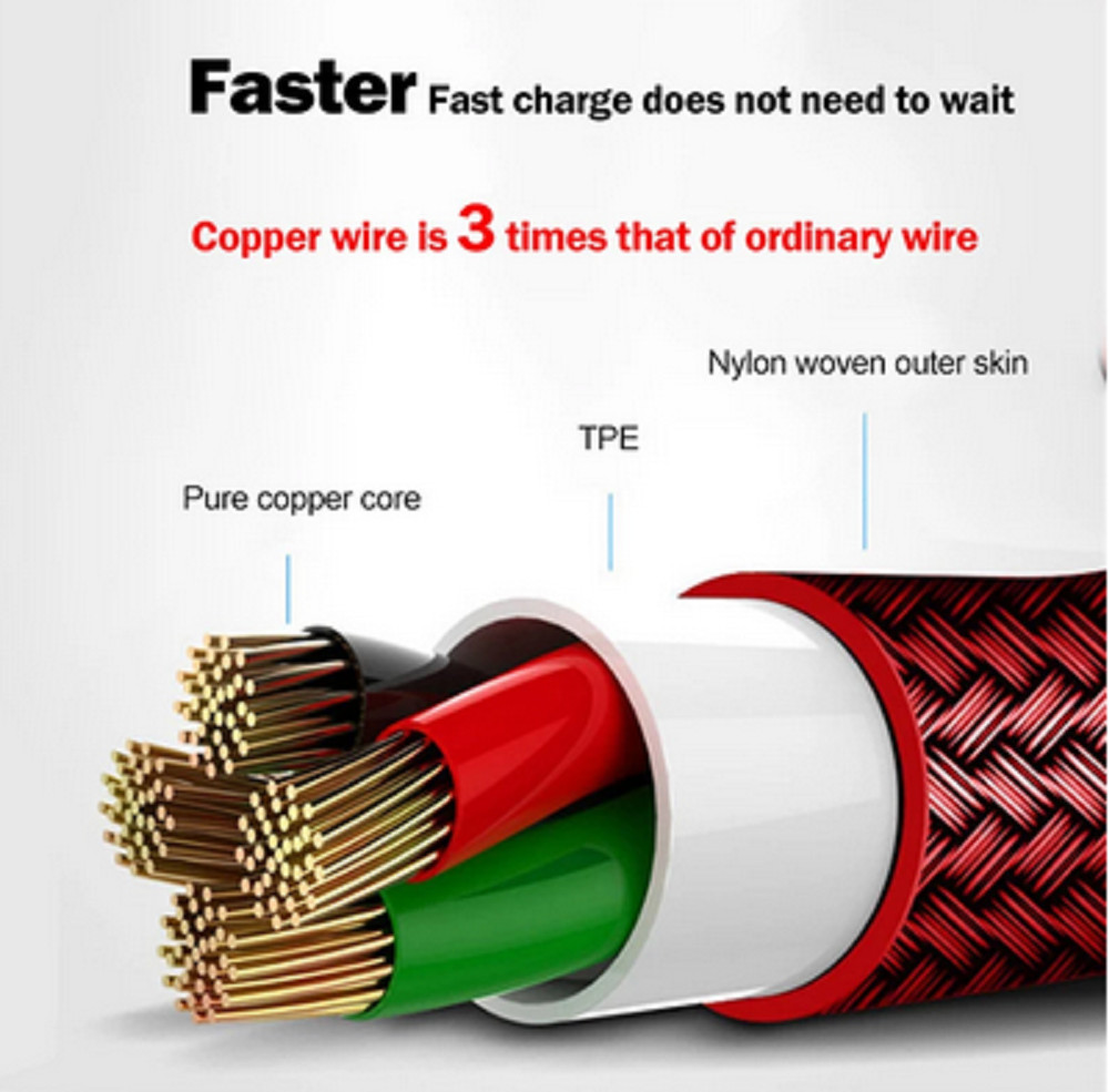 3/6/10FT 90 Degree Braided For iPhone USB Charger Fast Charging Data Sync Cable