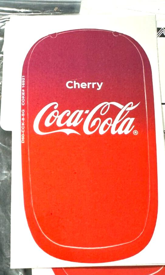 DECAL CHERRY COKE GP VALVE SINGLE LABEL # D60-CCK-5-SG
