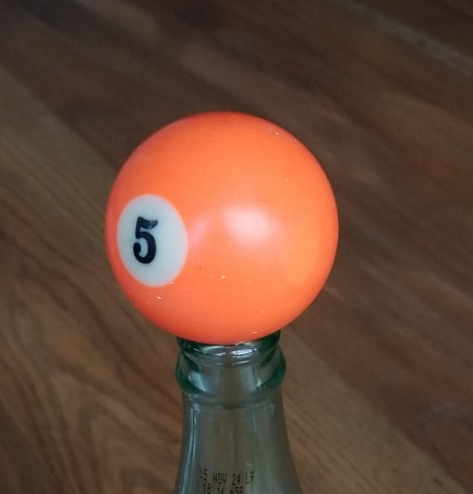 Pool Billiard Ball #5 Solid Vintage Replacement 2 1/4"