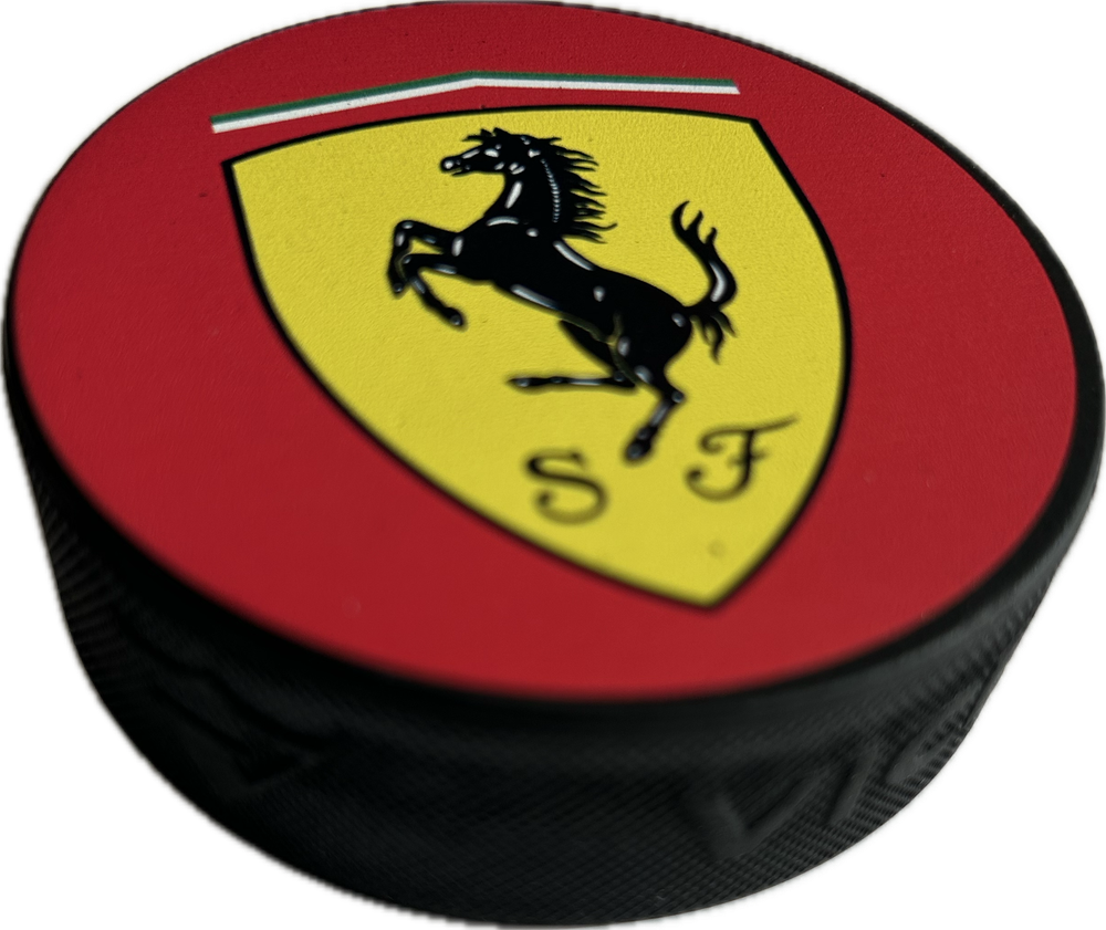 Ferrari Logo Hockey Puck