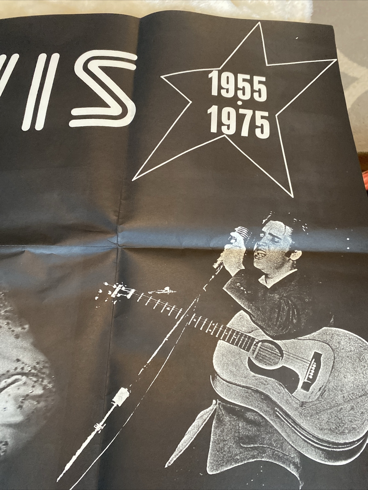 1975 Elvis Presley 20th Anniversary Poster 1955-1975