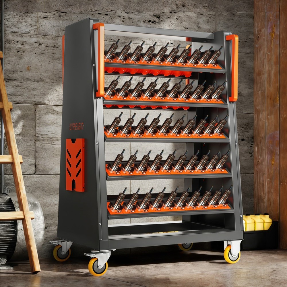 Rolling CNC Tool Carts CNC Tool Storage Rack CNC Mobile Tool Cabinet Tool Rack