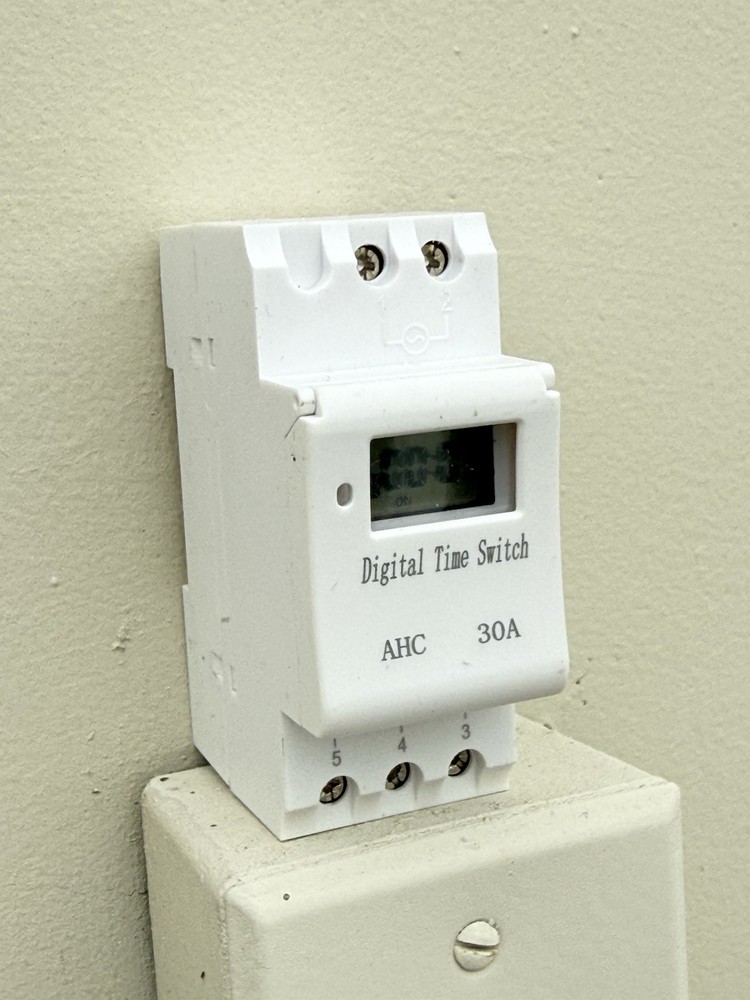 Digital LCD Programmable Weekly Timer 220V 30A Time Relay Switch Din Rail Mount