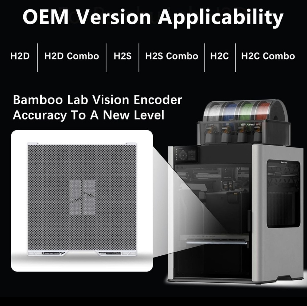 Bambu Lab Vision Encoder Plate Motion Accuracy Calibration Tool H2D H2S H2C OEM