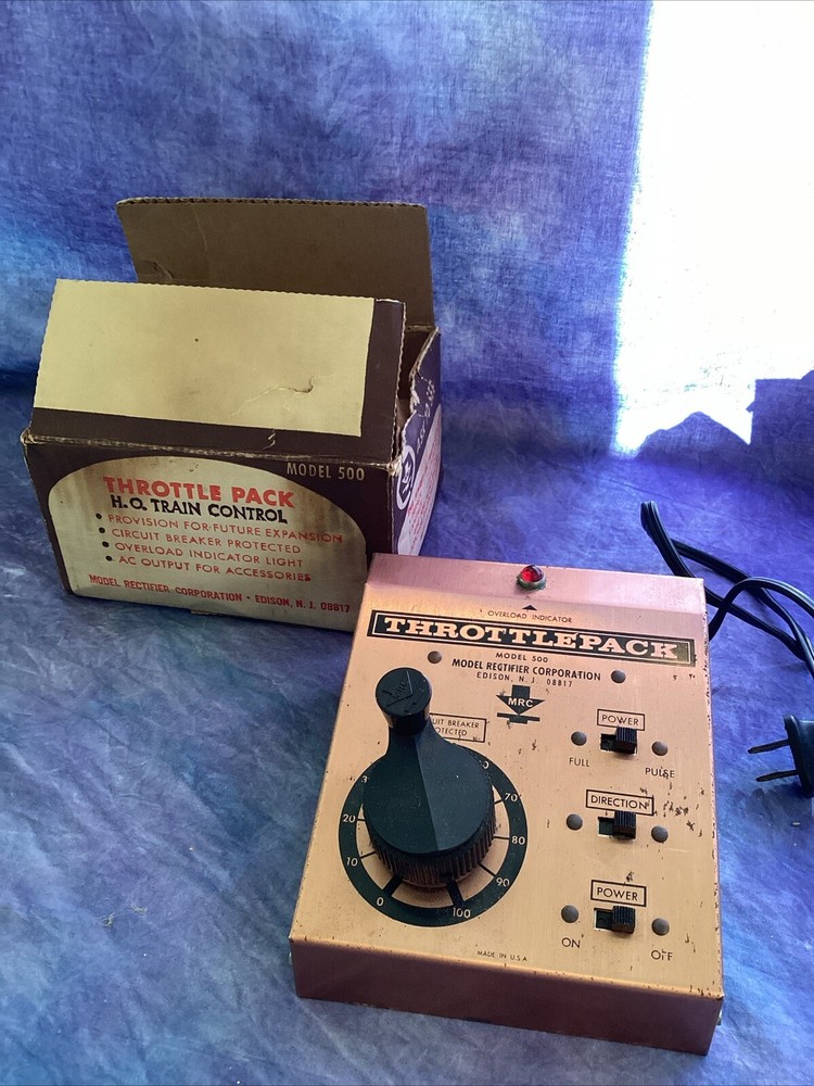 Throttle Pack Model 500 Train Control Vintage Model Rectifier
